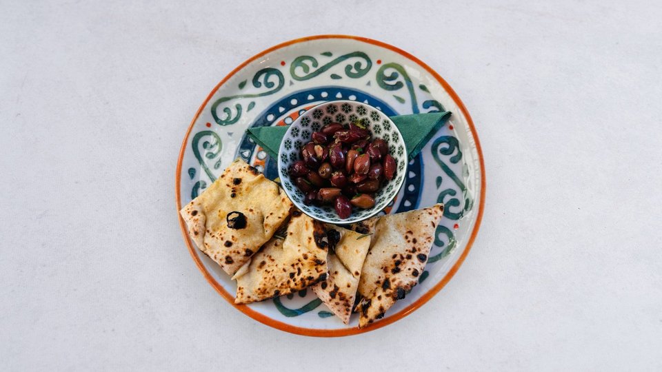 Marinated olives